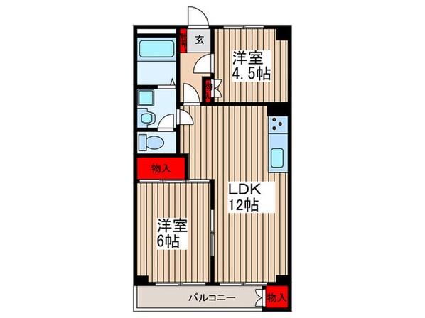 ラークヒルズの物件間取画像